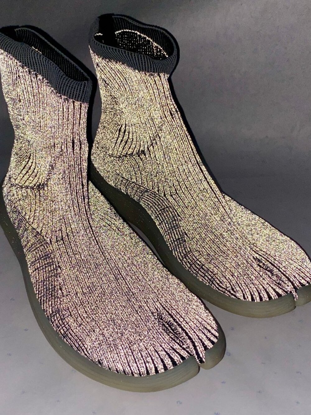 ILYSM Tabi Knit Sock Sneakers Men's 11 Silk